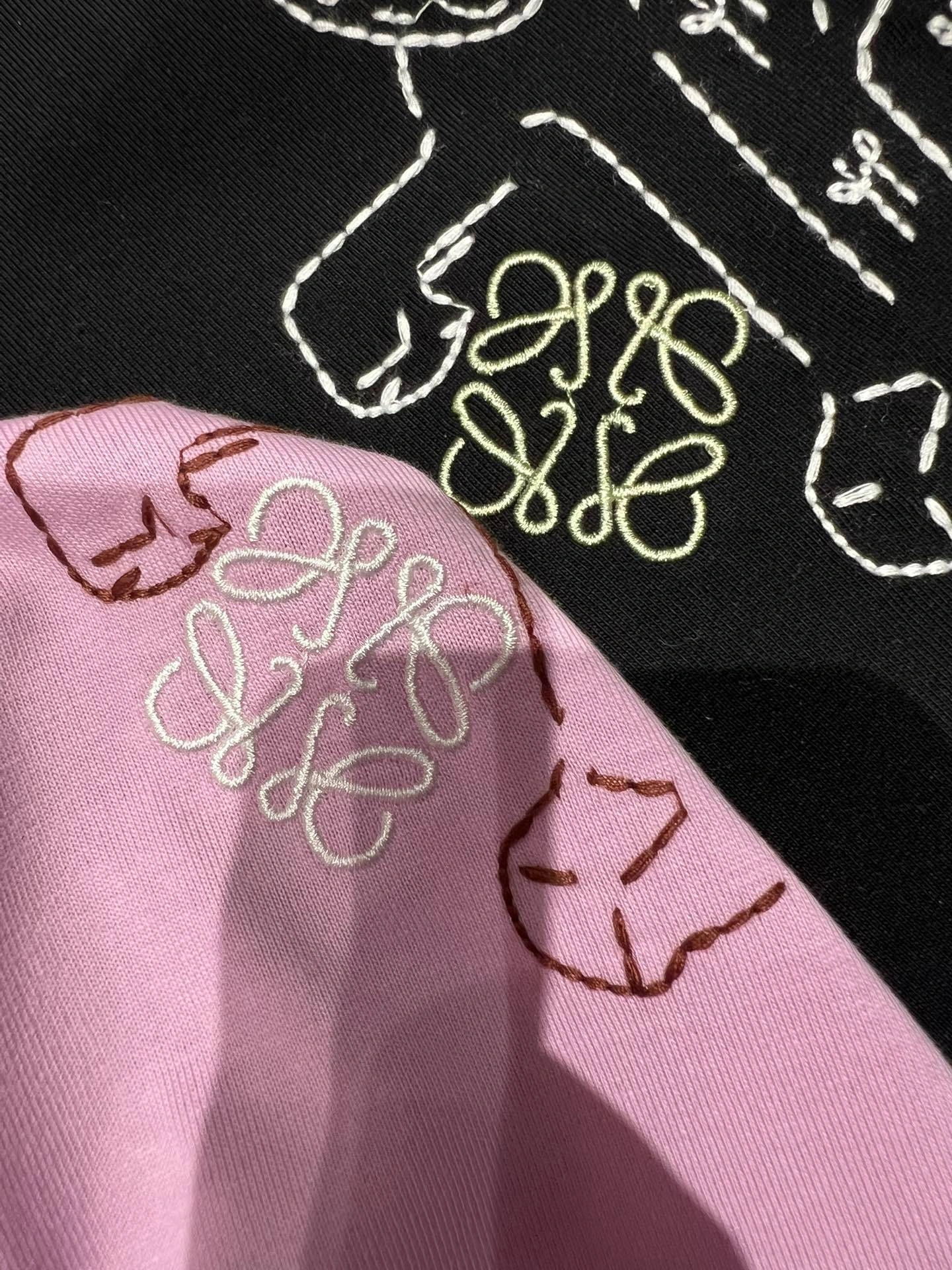 wg.luxury-- 8o5w5 Cotton embroidery Anagram oversized 2Colour item:E-F140L1903-2H